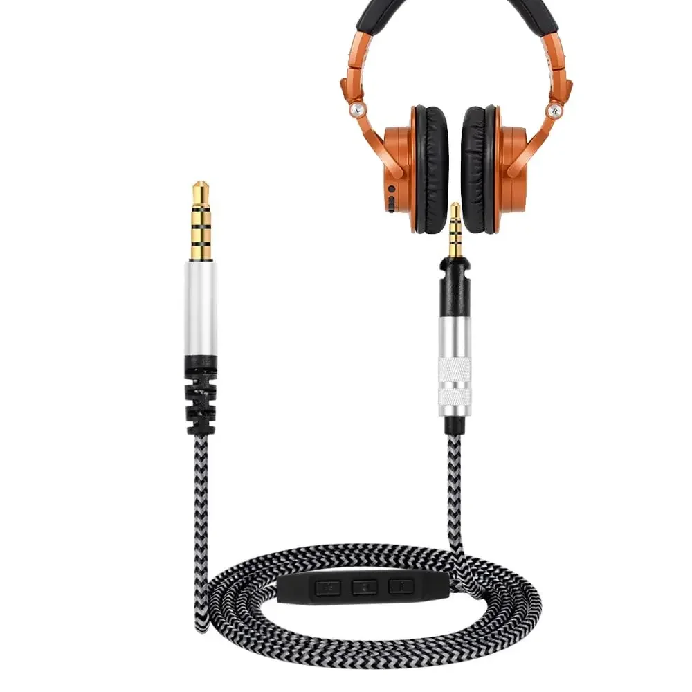 V-MOTA Earphone line Compatible with Audio-Technica ATH-M40X ATH-M50x ATH-M60X ATH-M70x Headset(Do Not Fit ATH-M50X BT)(1 Piece)