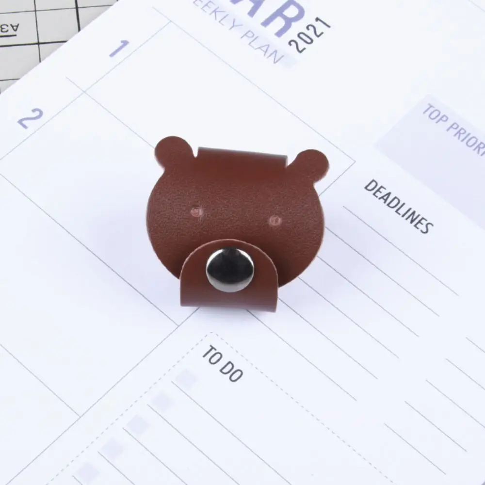 

Органайзер для шнура наушников, милое животное, кожаное устройство для намотки кабеля, защитный зажим для кабеля, анти-намотка, защита от потери медведя/челочки