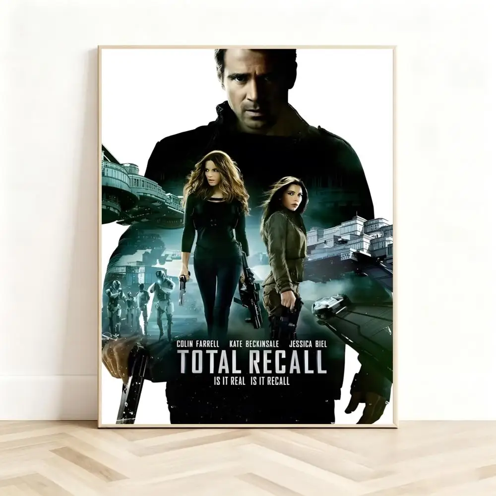 film sci-fi T-Total Recall Poster Classic Self-Adhesive PP Wall Sticker for Living Room Bar Decor Gift