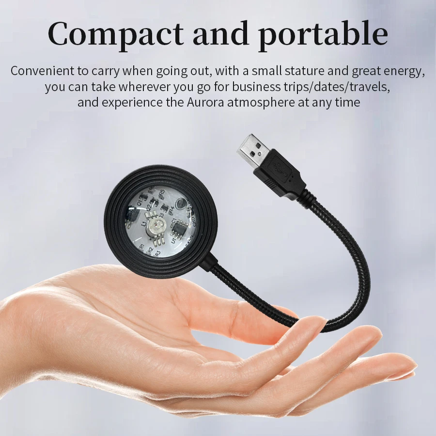 Colorful Sunset Light USB 5V Remote Control Projection Light Living Room Bedroom Decoration Photography Wall Atmosphere Light