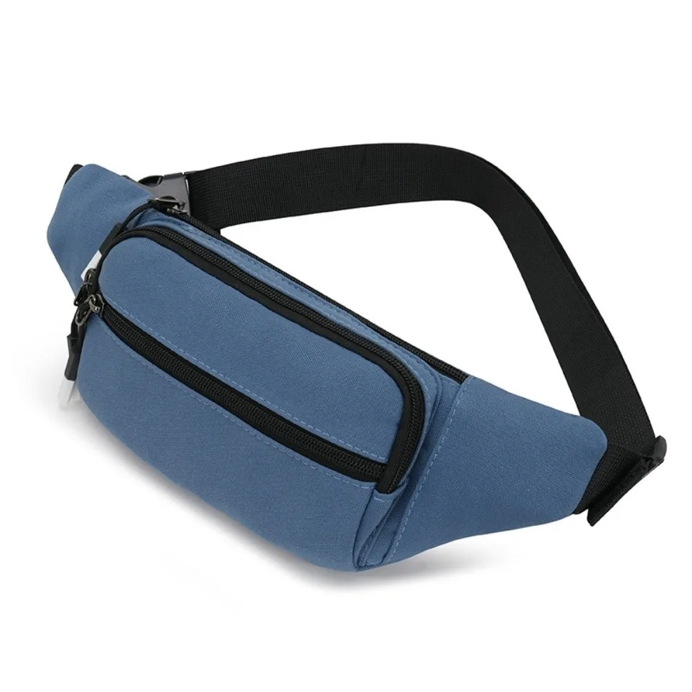 

Sports Style Crossbody Chest Bag Multi-function Wear-resistant Men Fanny Phone Pack Belt Pouch Bag Black Blue Running Waist Bag