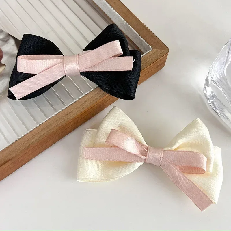 Cute Bow Dog Hair Clips Puppy Hairpin Pet Cat Handmade Hairpin Pet Bow Hair Accessories Multicolor