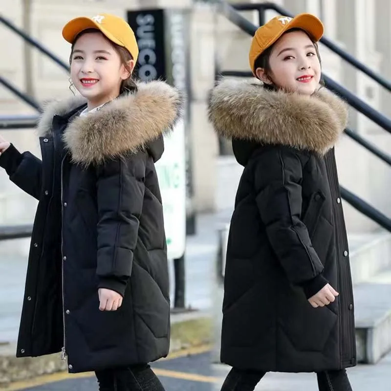 2026 Neue Kinderkleidung Winter Daunenjacke für Mädchen Wasserdichter Verdickter Schneeanzug Kinderkleidung Jungen Plus Samt-Parka