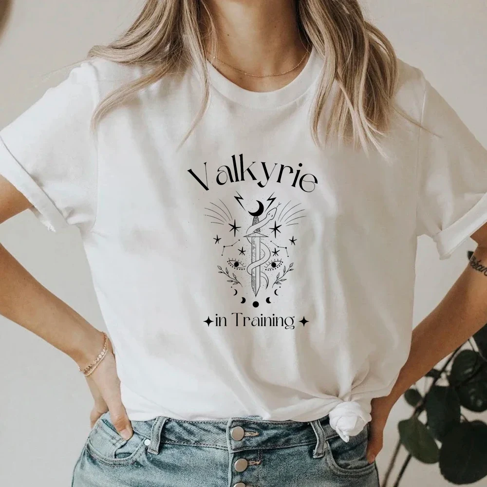 Valkyrie in training shirt TOG T-shirt acosf Booktok SJM Bookish merch gift A Court of Silver Flames Nesta Acotar Y2K Tee