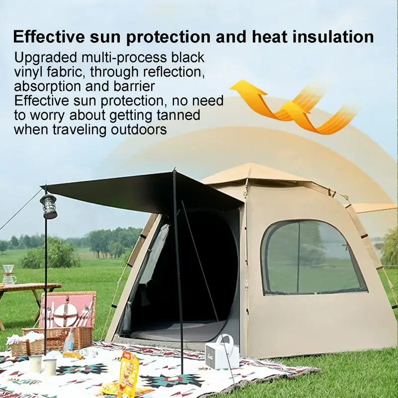 

Pop Up Camping Tent Automatic Camping Family Tent Instant Tent Waterproof Dome Tent for 5-8 Person Portable Breathable Camp Tent