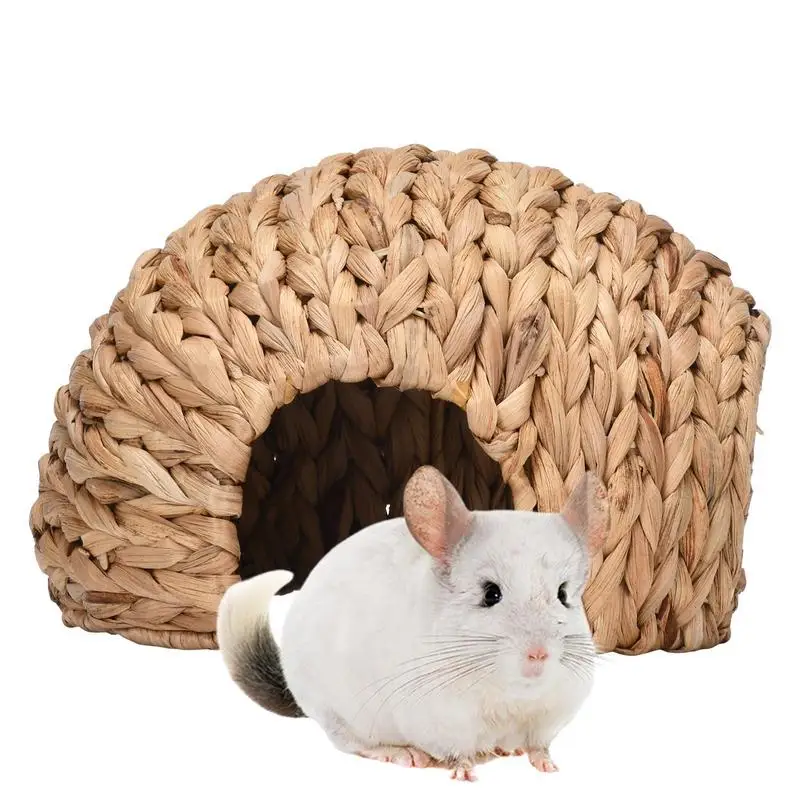 

Rabbit Tunnel Safe Cattail Guinea Pig House And Bunny House Comfortable And Hand Made Hamster House For Chinchilla Hamster