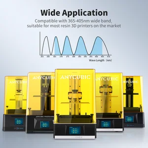 Anycúbico su yıkama 10kg 1kg plastik reçine 3d yazıcı makinesi su, yüksek doğruluk, düşük koku ve düşük viskoziteli 3d yazıcı için lcd ışık Düşük viskoziteli reçinede 6 büyük satış-no. 6