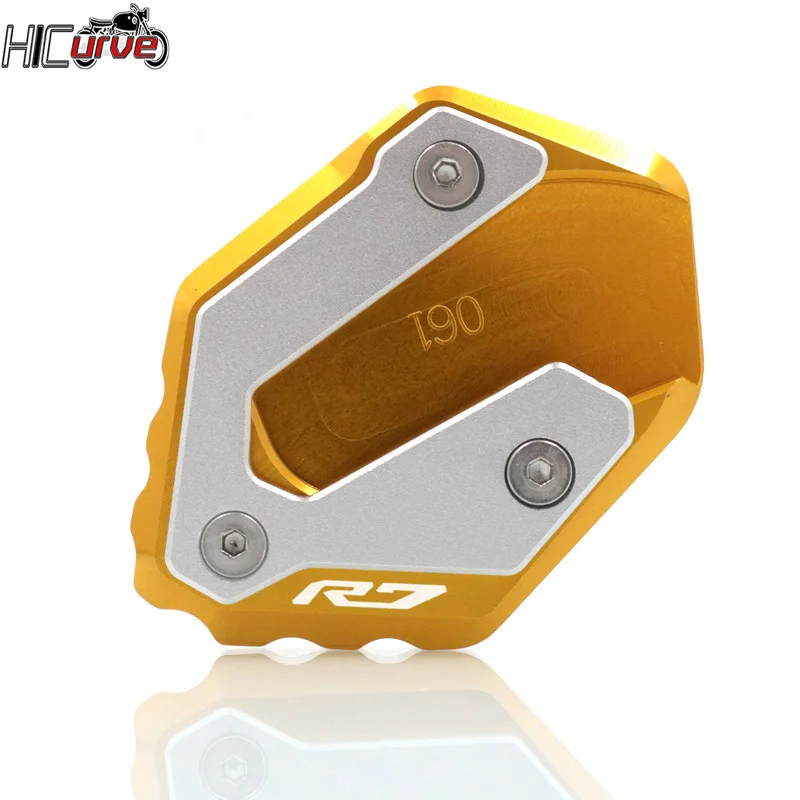 Motorcycle Accessories Kickstand Foot Side Stand Extension Pad Support Plate For YZF-R7 YZF R7 YZFR7 2021 2022 2023