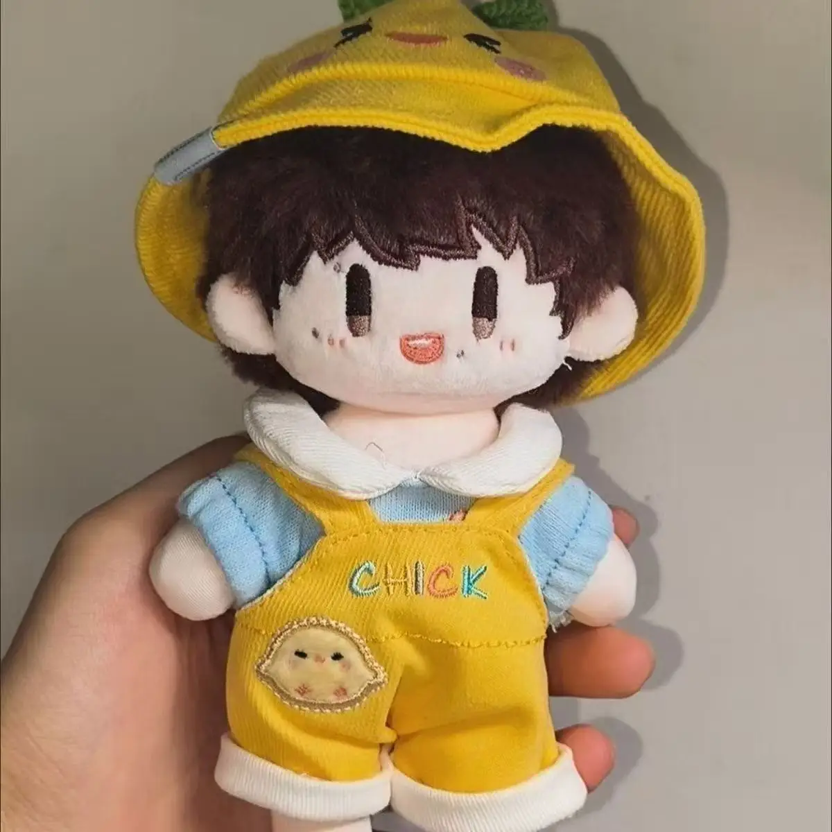 Одежда для кукол 10 см, весенний комплект униформы для детского сада, милый хлопковый плюшевый наряд для куклы, очаровательные комбинезоны, подарок для детей