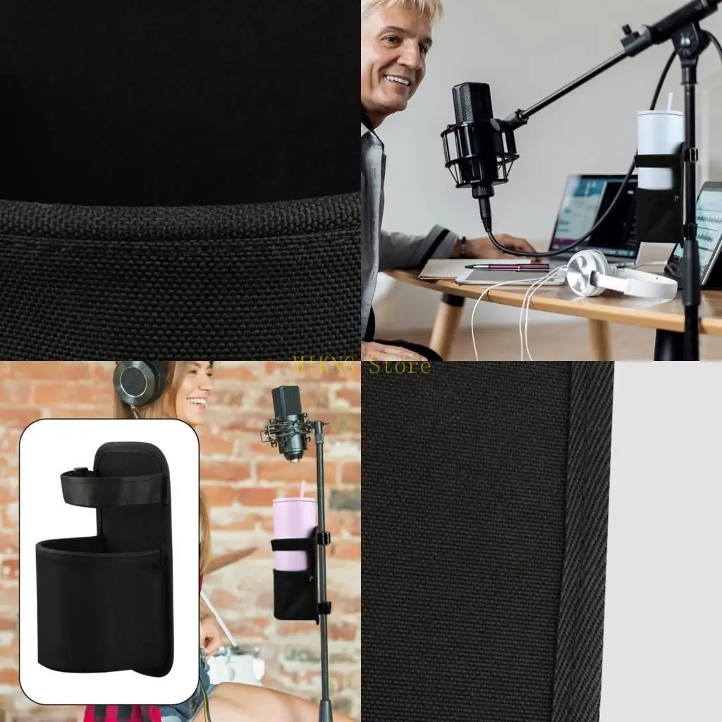 Professionele nylon bekerhouder drankbeugelbevestiging voor microfoonstandaards het verkoop