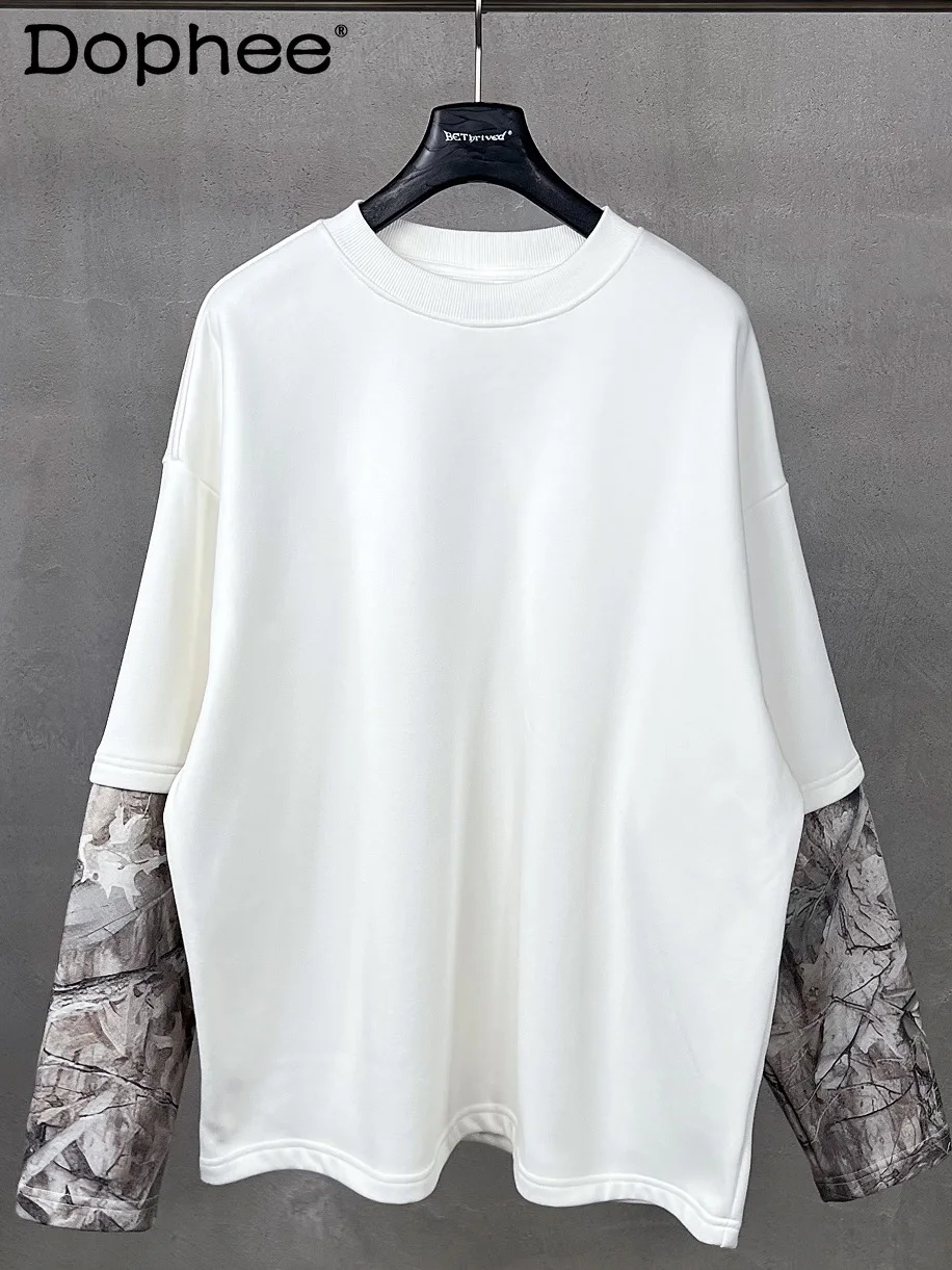 

Autumn New Fashion Trend Long Sleeve Round Neck T-Shirt Design Print American High Street Youth Fashion Men's Sweatshirt