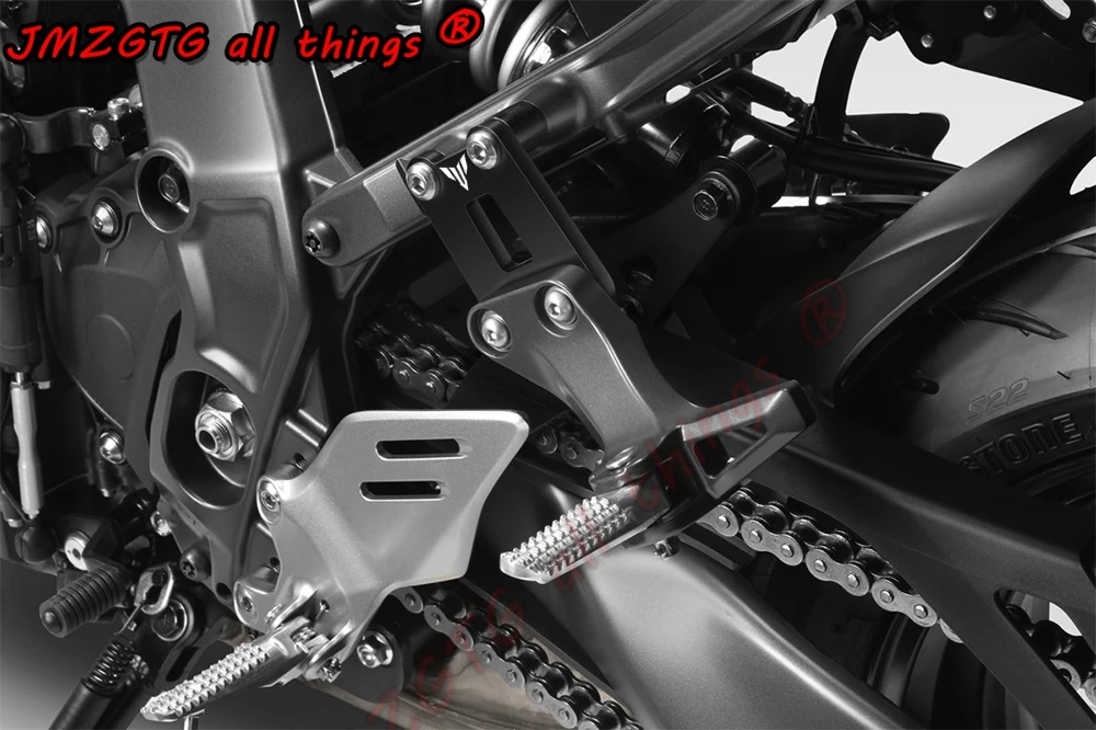 For YAMAHA MT09 2021 2022 FZ09 MT-09 MT 09 Motorcycle Accessories Rear Pedal Lowering Kit EVO Passenger Footrests Supports Fits