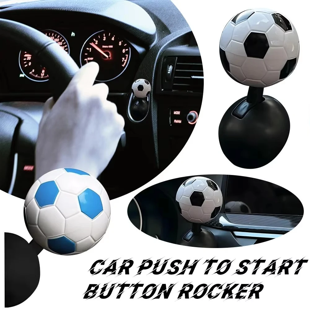 

New Car Start Button Push Start Auto Ignition Button Cover Automotive One-Touch Button Rocker Car Engine Push Start Stop Lever