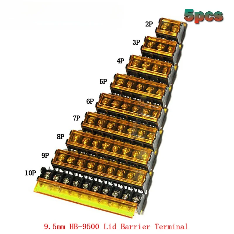 Lid Barrier Connectors, 9.5 HB-9500 MM, 30a, High Current Connector, 2/3/4/5/6/7/8/9/10 broch