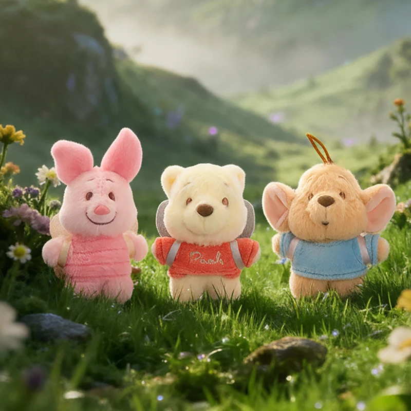 

Disney Winnie Piglet Kawaii Cotton Doll Keychain Pendant Mini Plush Toy Figures Fans Gift Stuffed Animal Collectible