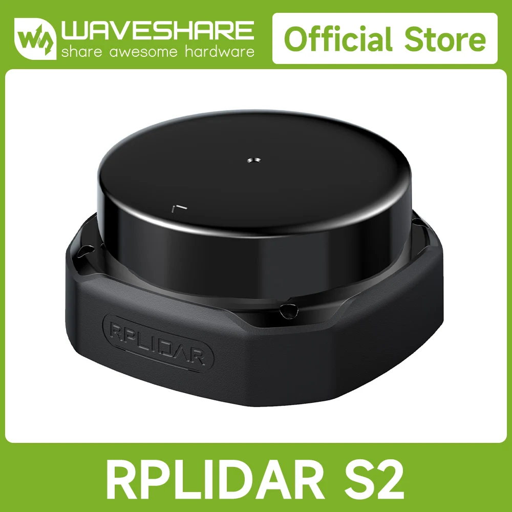 Waveshare RPLIDAR S2L High-Performance, Compact-size DTOF Lidar, Support UART Port / Ethernet Port Communication Modes