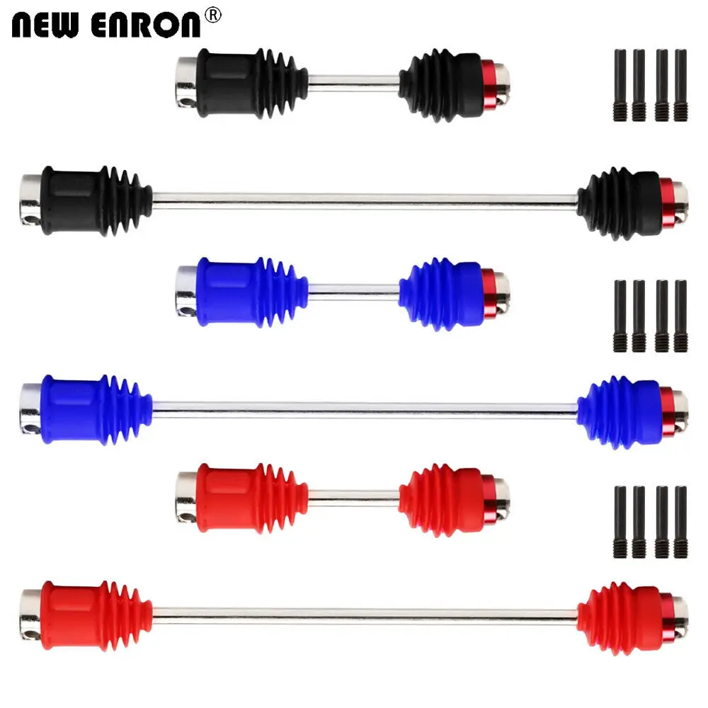 Steel Front Rear Center Driveshafts for RC 1/10 Traxxas E-Revo VXL Brushess 86086 / E-REVO 56087 SUMMIT 56076 / E-MAXX 3905