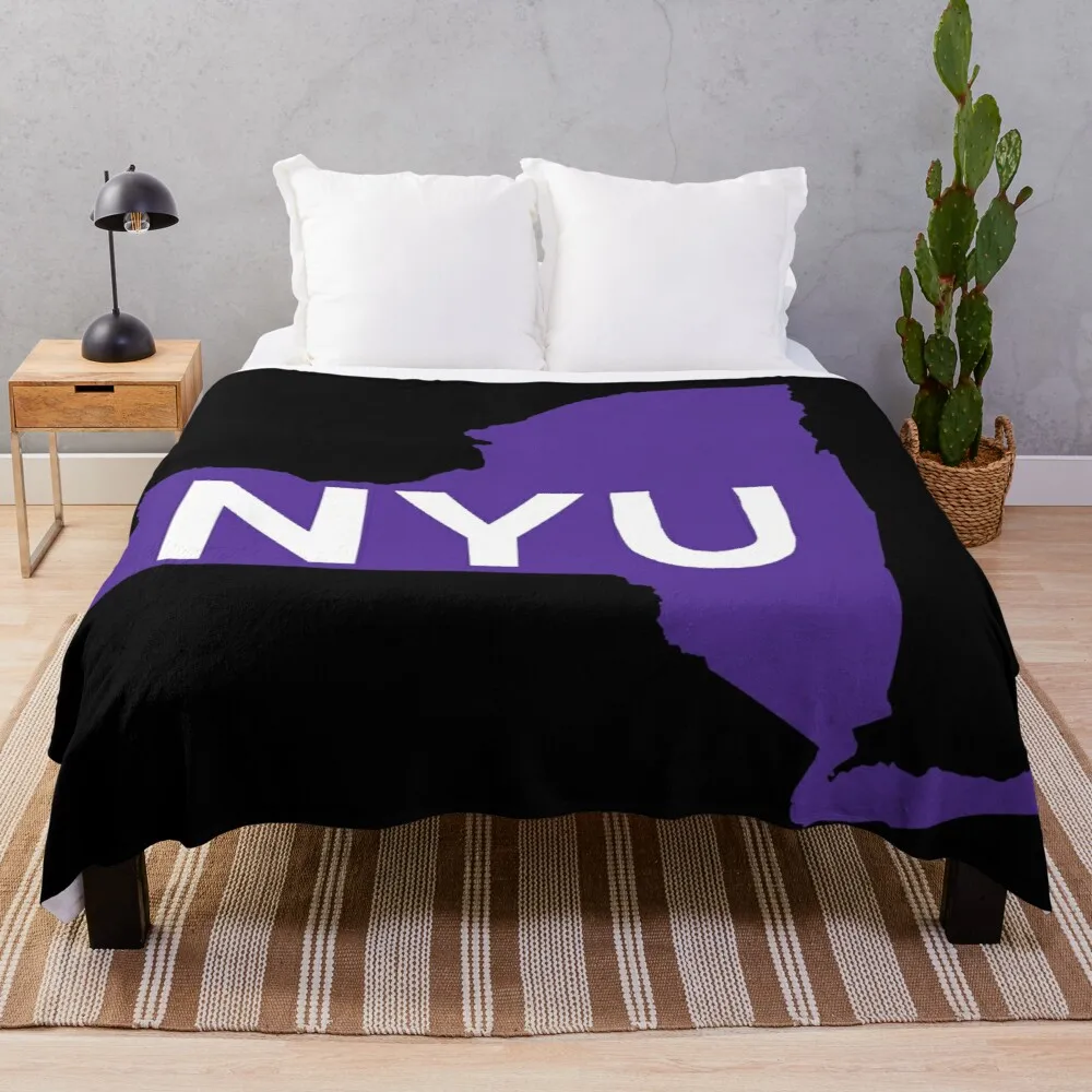 

NYU in New York Throw Blanket double-sided blanket Hair blanket giant sofa knit blanket