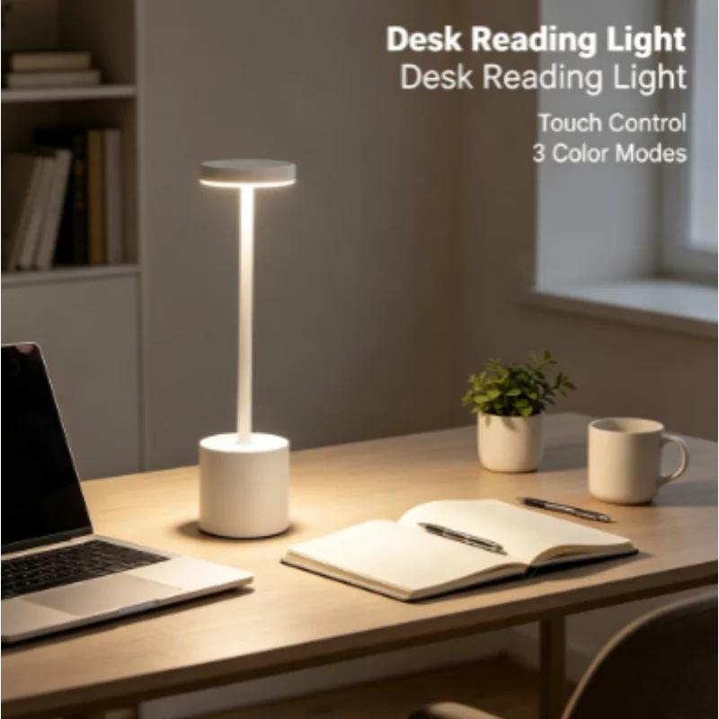Bedside Table Lamp LED Night Light Touch Dimmable USB Charging Ambient Indoor for Bedroom Living Room Reading Home Decoration