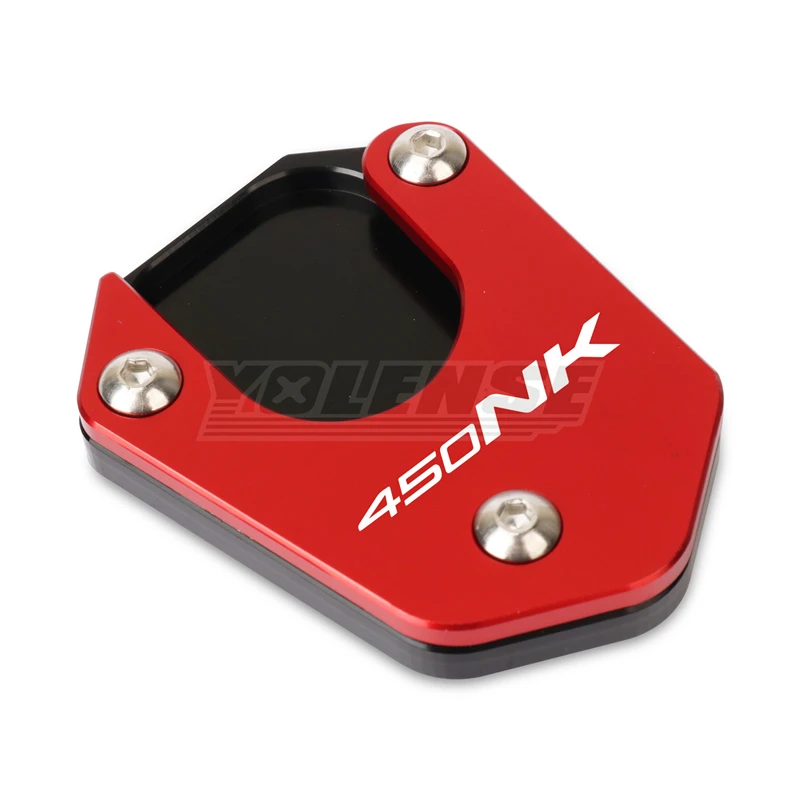 يصلح ل CFMOTO 450NK 450SR 450CLC CF 450 NK SR CLC 2023 2024 2025 دراجة نارية CNC الجانب حامل مسنده لوحة موسعة وسادة للقدم #4