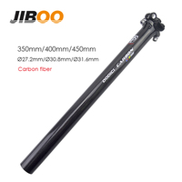 JIBOO 450mm Carbon Mtb Seatpost High Strength Ultra Lightweight 27.2mm/30.8mm Seat Post for Road Mountain Bike Bicycle Parts