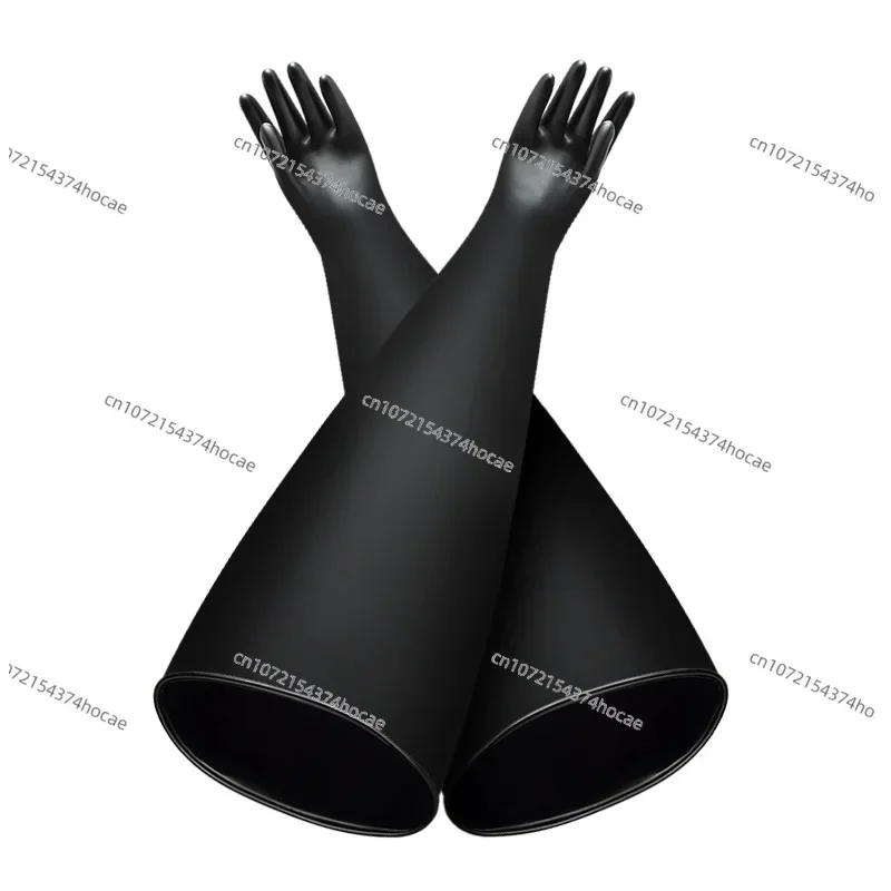 Acid Alkali Resistant Vacuum Box Special Gloves Flange Scientific Research Test Battery Factory Operation Liquid Injection Box