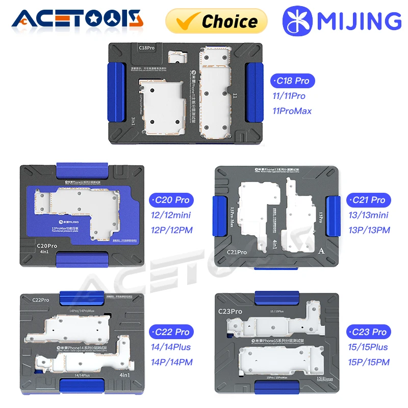 MIJING C18 C20 C21 C22 C23 Pro Motherboard Test Fixture Layered Tester Board Function Socket for iPhone 11- 15PM Repair Tool