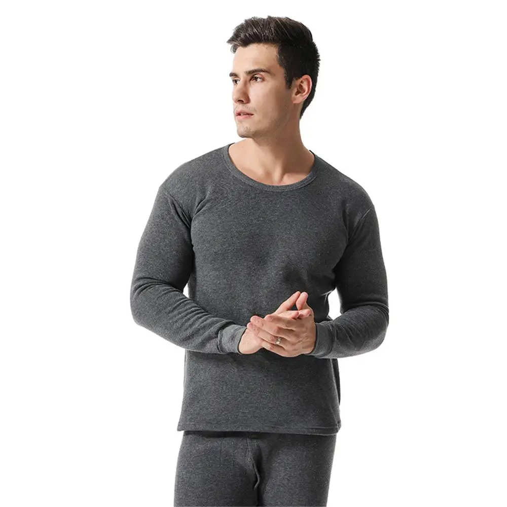 Men\'s Top & Bottom Set Thermal Underwear for Men Winter Soft Fleece Lined Long Johns Set Thermal Clothes