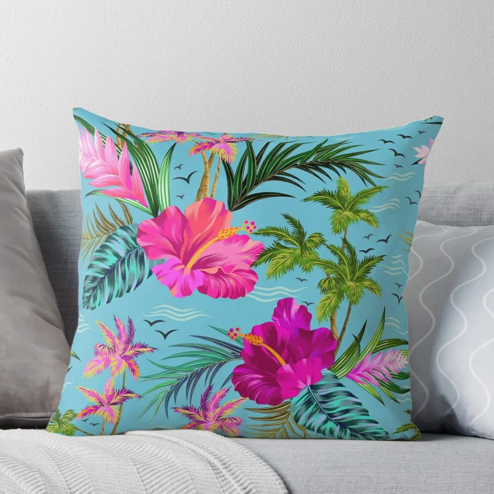 

Hello Hawaii, a stylish retro aloha pattern. Throw Pillow Sitting Cushion Sofa Cushion