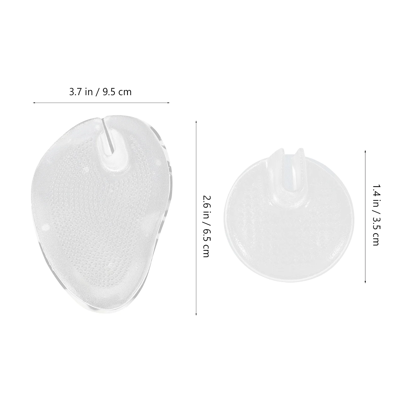 4 Pairs Clip Toe Pad Slipper Protectors Non-slip Cushion Thong Sandal Sandals Easy Use Clear Silica Gel Silicone Guard