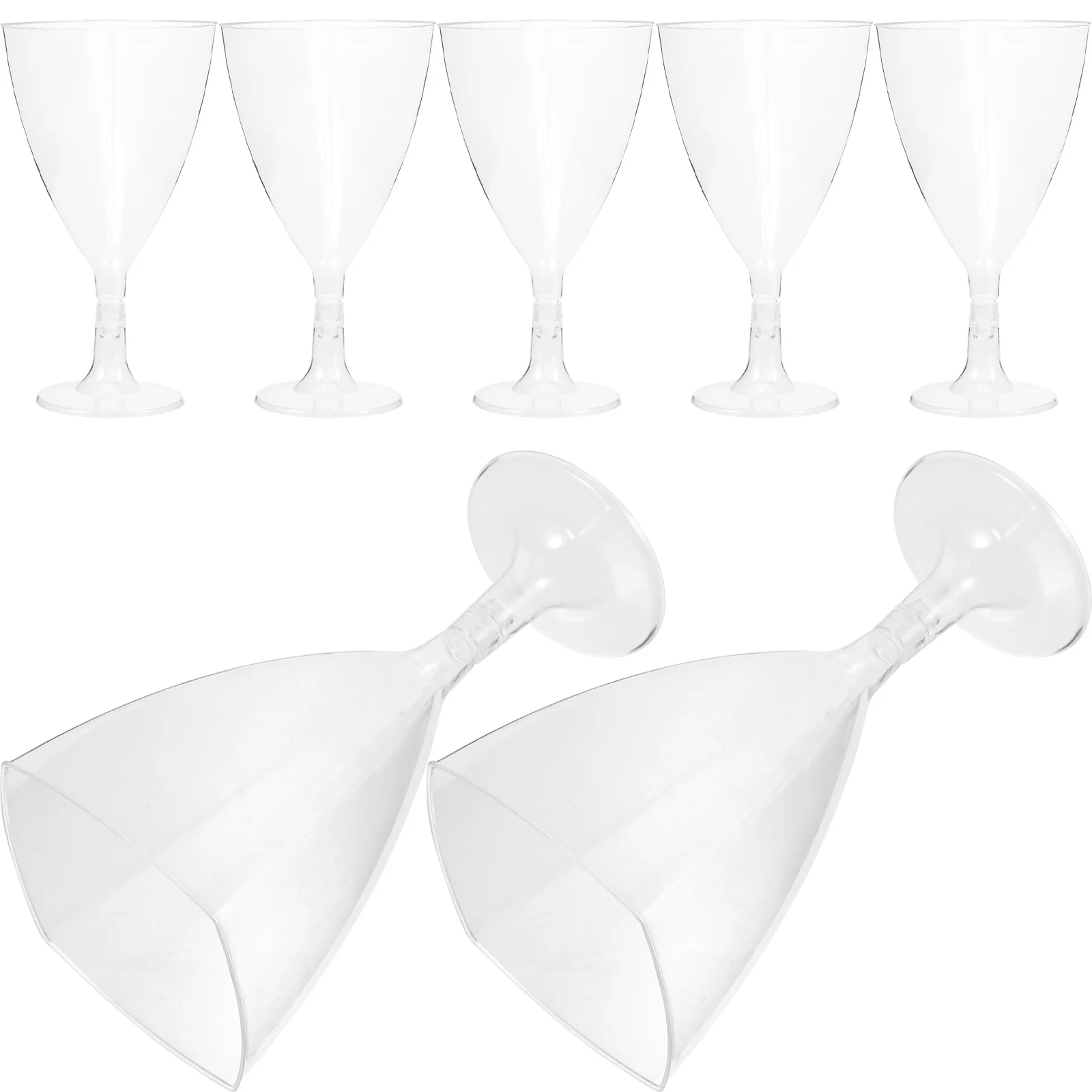 

25Pcs Elegant Wine Cup Single Use Margarita Glasses Party Supplies Transparent Drinking Cups for Bar Restaurant Dessert Juice