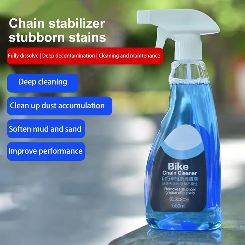 Bike Chain Degreaser Cleaning Spray Chain Cleaner Drivetrain Cleaner Degreaser Spray Stain Remover Cleaner Spray for Mountain