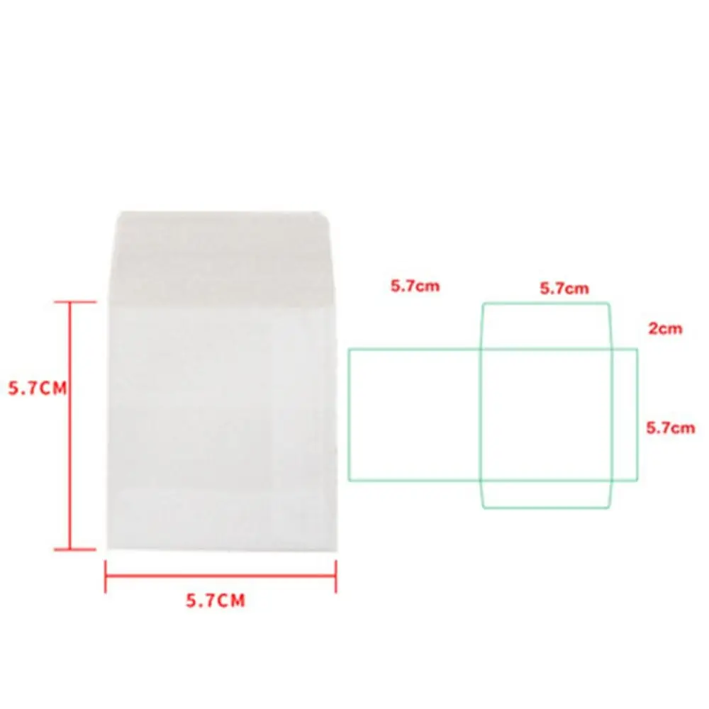 100pcs/lot Invitations Blank Translucent Envelope European Giftbox Postcards Sulfate Paper Envelope Message Card Wedding