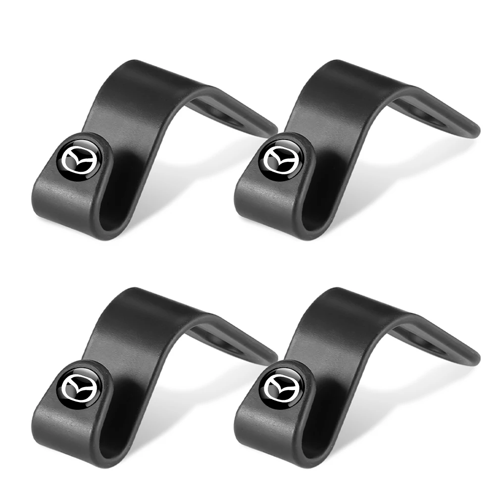 2/4 pçs portátil encosto do assento de carro ganchos armazenamento automático cabide organizador titular para mazda 2 3 5 6 axela atenza velocidade 6 CX-3 CX-4