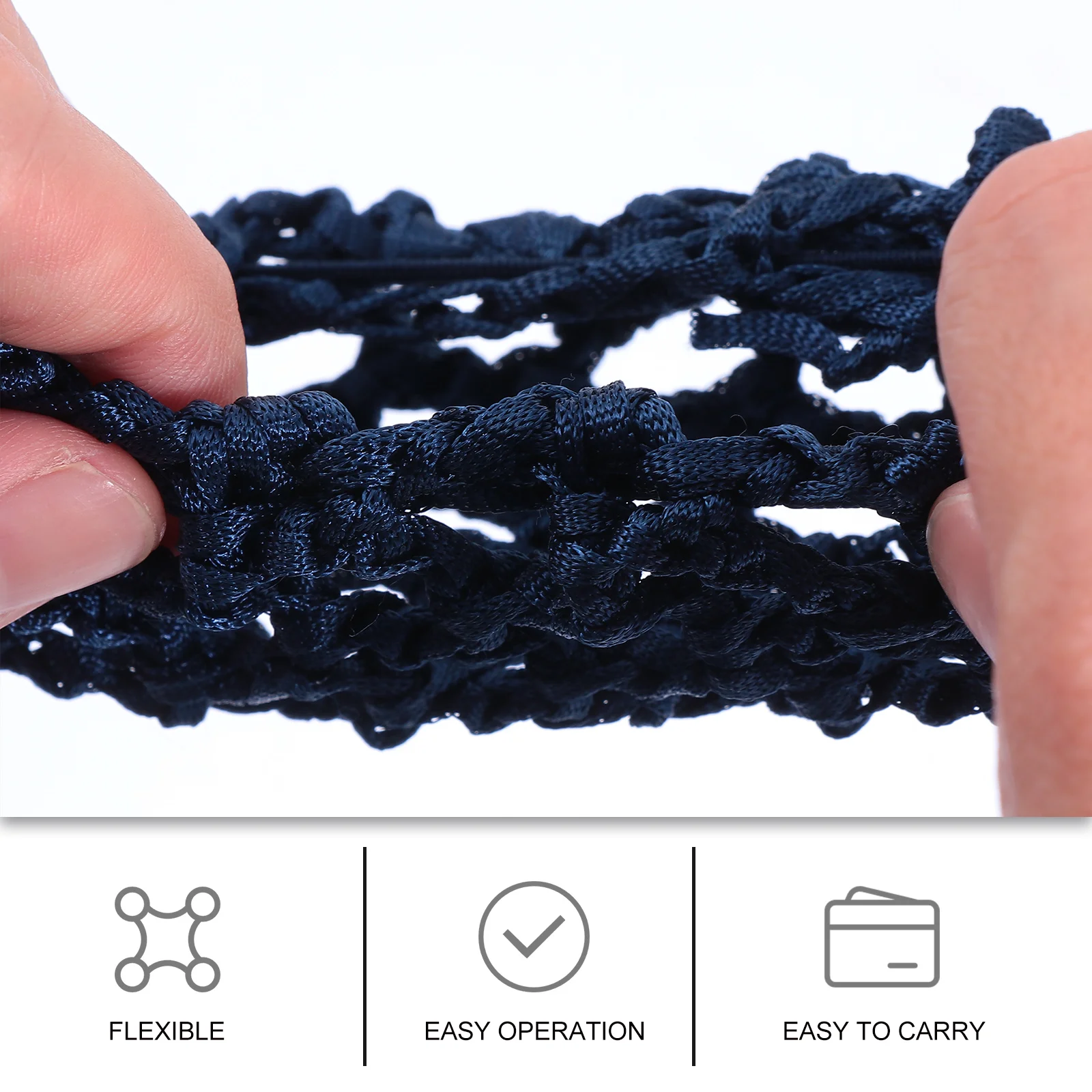 

8pcs Women Hair Nets Ballet Dance Crochet Bun Cover Headwear Premium Elastic Invisible Snood Summer Heat Protection Reusable