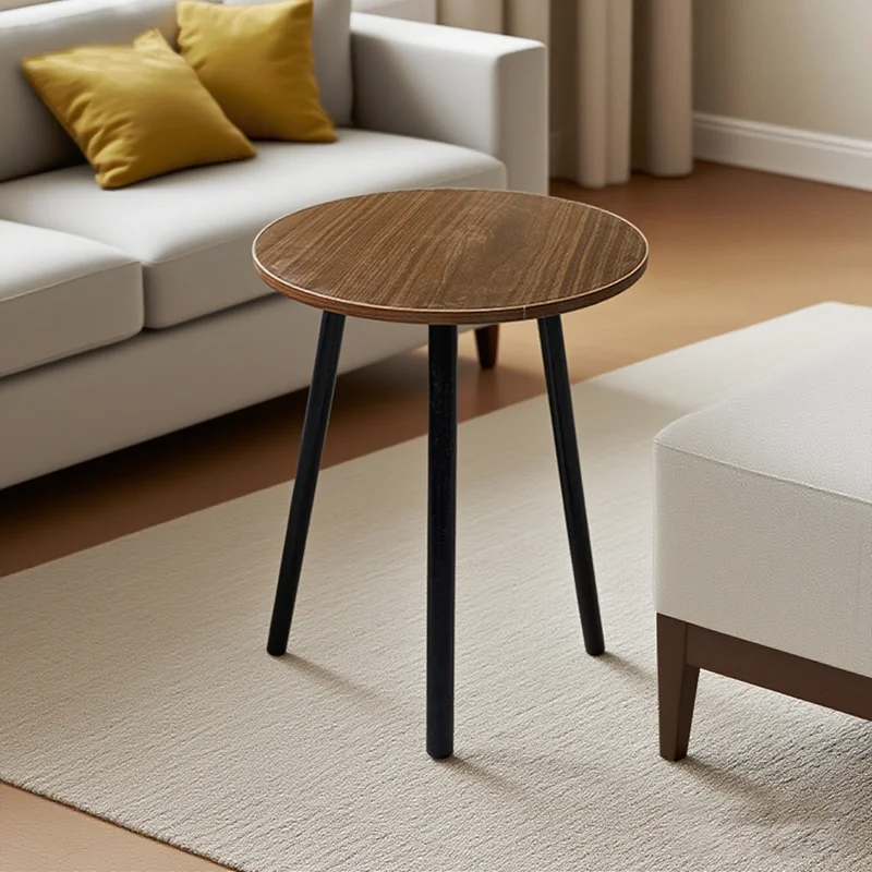 Rotundity Coffee Table | Sofa Side Corner Table for Living Room Bedroom Mini Bedside Small Desk Storage Rack