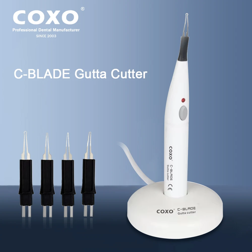 COXO C-BLADE Gutta Percha Cutter Avec 4 Conseils Rapidement Chauffer et Refroidir Dentaire Sans Fil Gutta Cutter Outils Dentaires