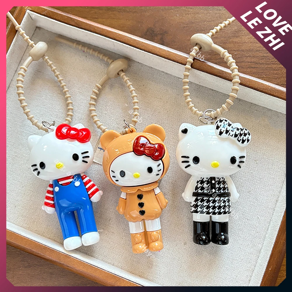 

New Fashion Cartoon Long Legs Kt Cat Keychain Bag Pendant Lovely Creative Character Earphone Case Schoolbag Decorationgifts