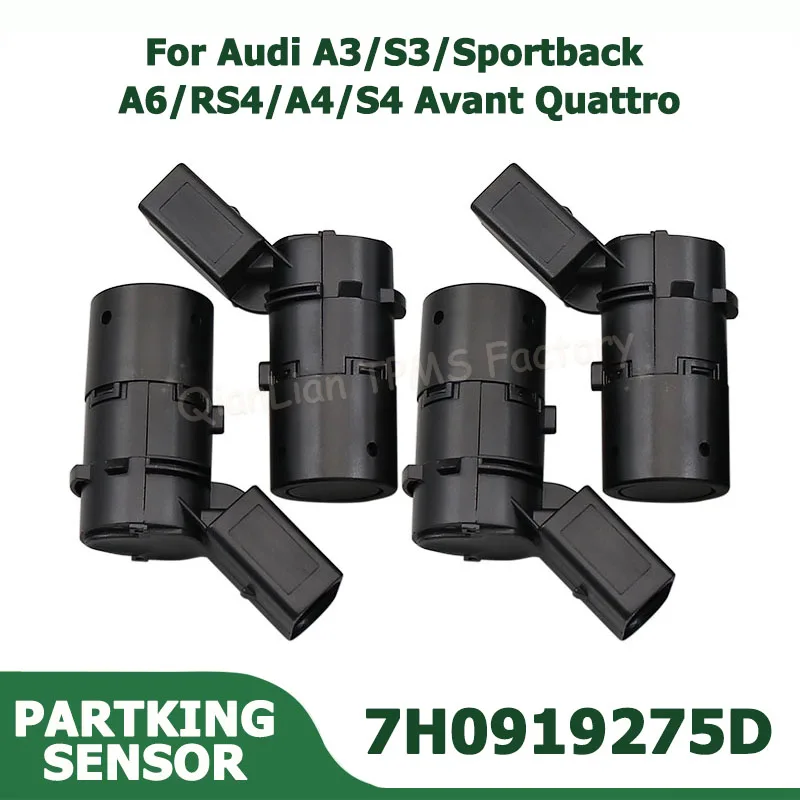 7H0919275D Parking Assist Sensor For Audi A3 S3 Sportback A6 A4 S4 RS4 Avant Cabriolet Quattro 2004-2009 Car PDC Replacement