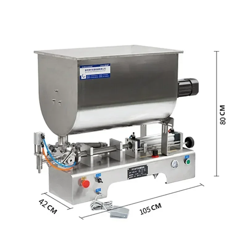 Aparatos comerciales, subembalador agitador tipo U de gran capacidad, salsa de tomate cuantitativa completamente automática, máquina de llenado de Ganma antiguo