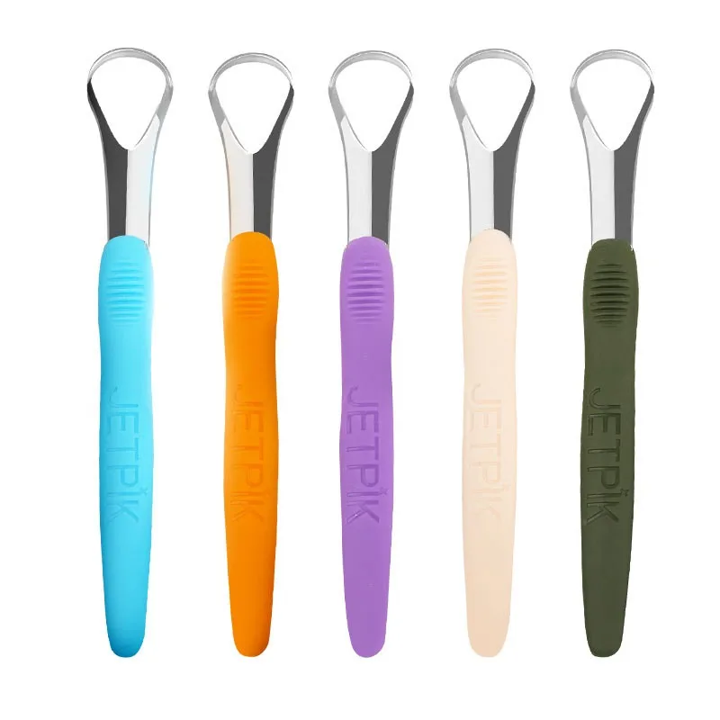 Tongue Scraper  Coating Brush Adult Tongue Coating Cleaner Oral Deodorant Artifact Stainless Steel Tongue Scraping Plate