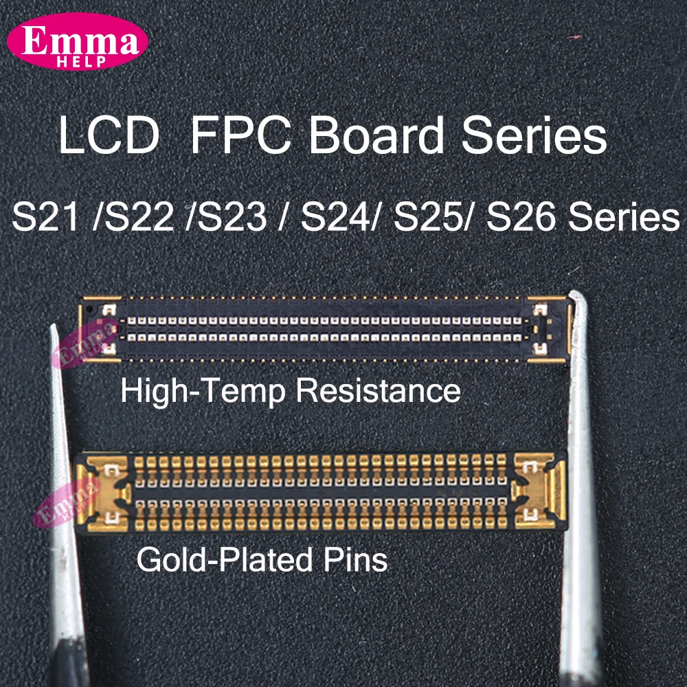 10pcs LCD Display Screen Flex FPC Connector For Samsung S22 S24 S25 S26 Plus S23 Ultra S21 S20 FE S10 Lite On Board Motherboard