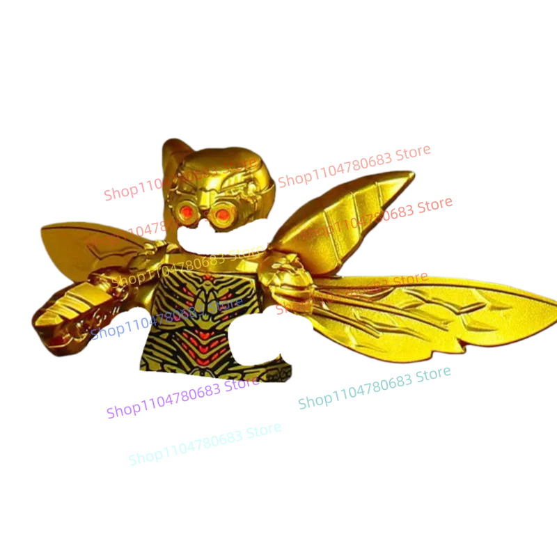 

Новые конструкторы MOC: мини-фигурки с крыльями (золото, серебро, серый) – игрушки, подарки на праздники, коллекционные украшения для хобби.