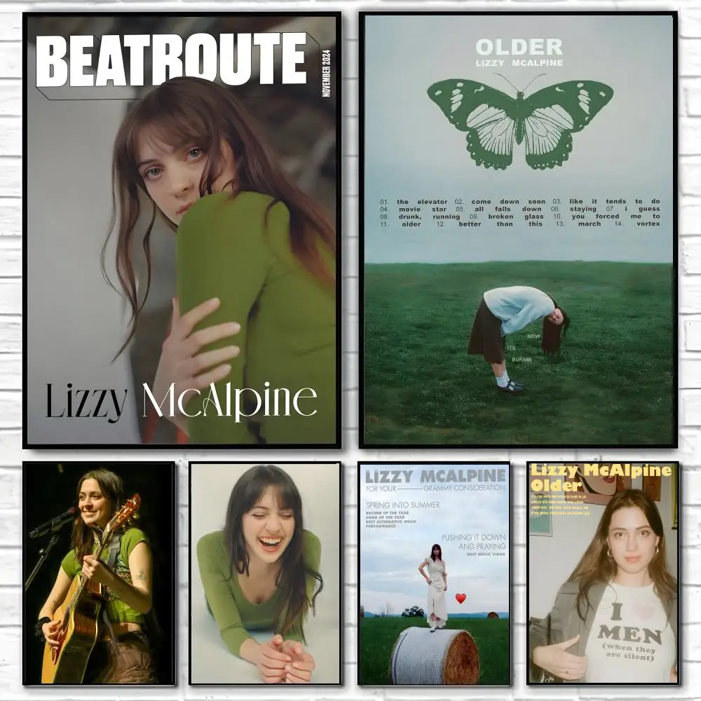 L-Lizzy M-McAlpine singer Poster Classic poster and wall art prints are suitable for living rooms, bedrooms,and home