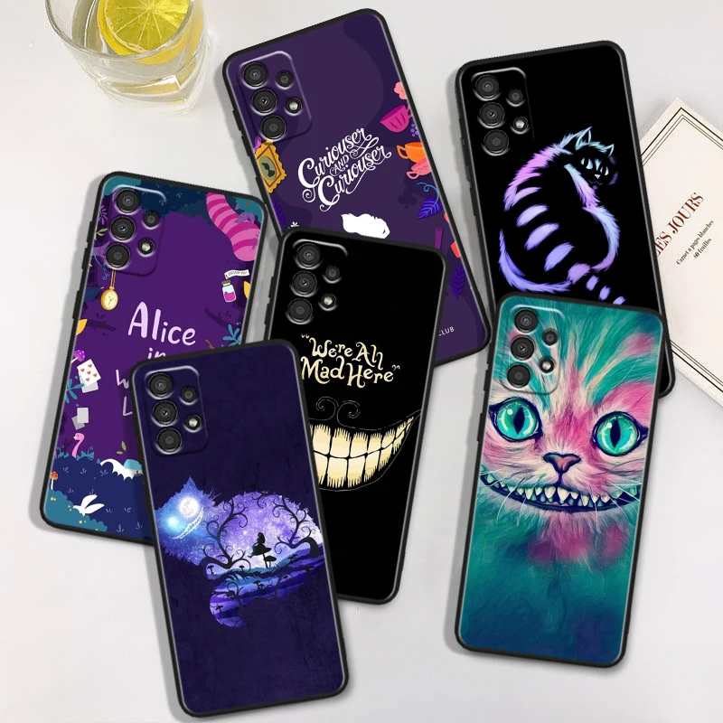 Alice In Wonderland For Samsung Galaxy A91 A81 A71 A51 A42 A31 A21S A12 A11 A04 S E A02S A01 Core Black Phone Case