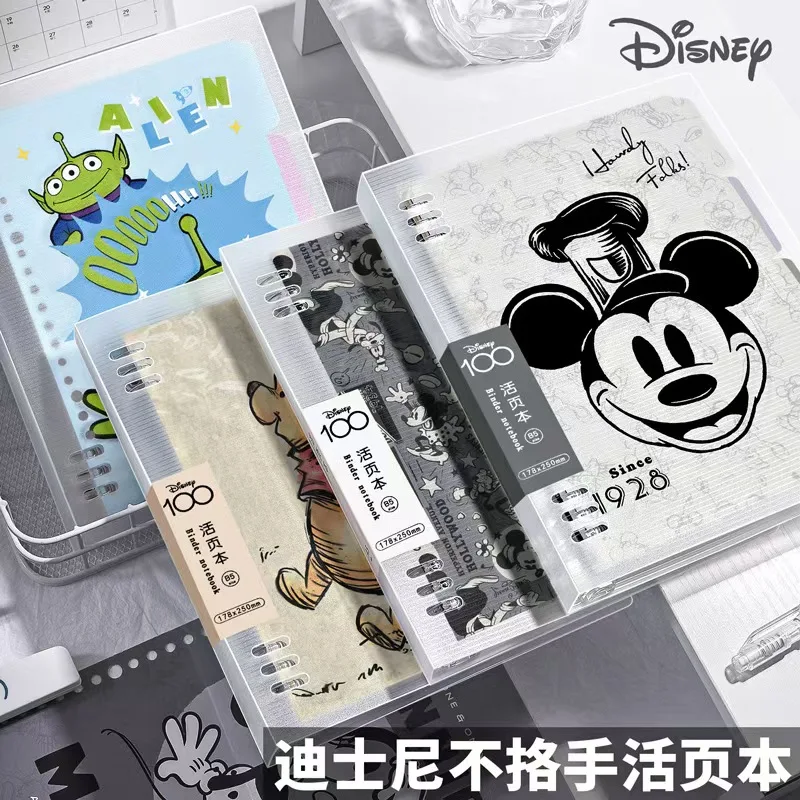 A5 New Disney Mickey Mouse 100th Anniversary Limited Animation Creative Notebook Fashion Retro Male and Female Student Ledger