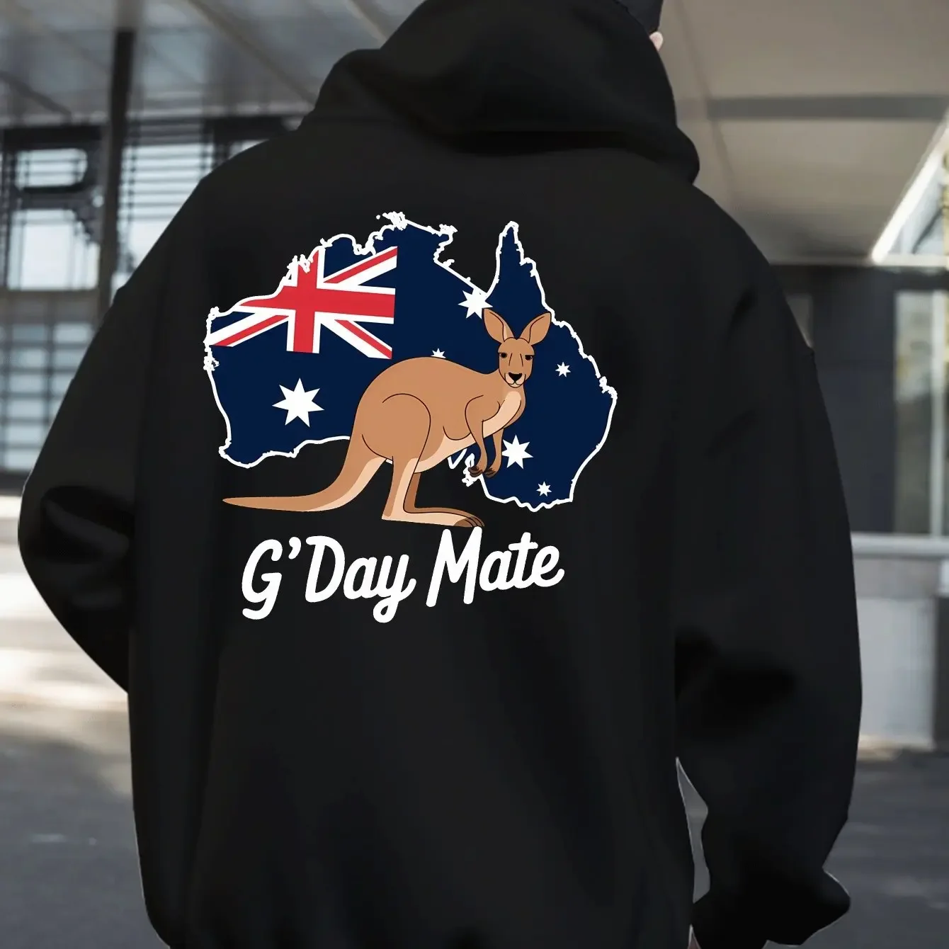 Hello This Is a Stylish Hoodie  It Has a Trendy Print on The Back And Is Perfect for Autumn And Winter