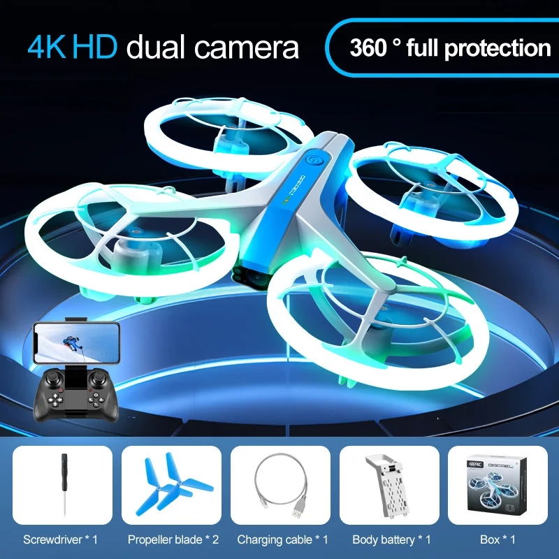 New V33 RC Drone 8K 4K HD Camera WiFi FPV Air Pressure Altitude Hold Quadcopter Mini Drones Gift Toys for Children