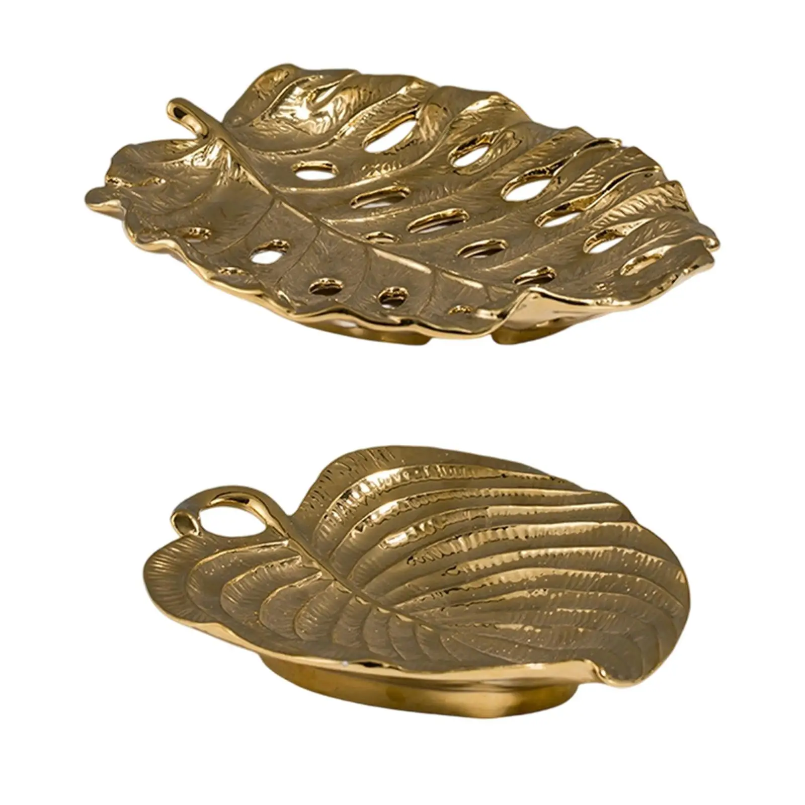 

Leaf Jewelry Tray Creative Organizer Ring Dish for Cabinets Dorm Living Room