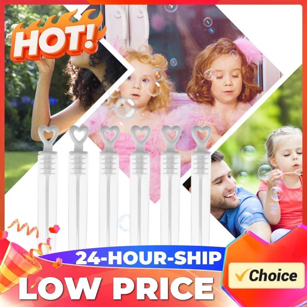 100pcs Bubble Wands Toys Creative Design Bubble Blowing Maker Fun Birthday Decorations Bubble Making Devices for Anniversaries